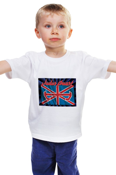 Заказать детскую футболку в Москве. Детская футболка классическая унисекс Judas Priest от Fedor - готовые дизайны и нанесение принтов.
