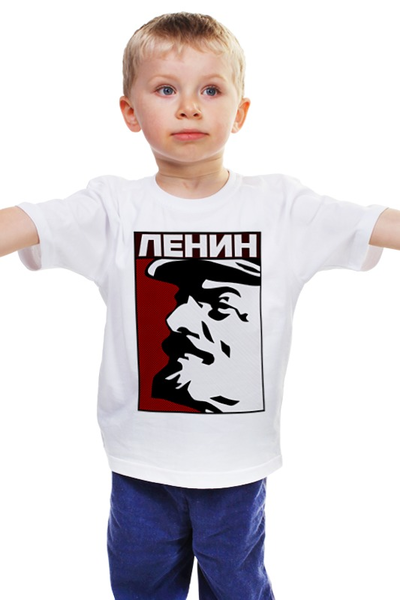 Заказать детскую футболку в Москве. Детская футболка классическая унисекс Ленин от gopotol - готовые дизайны и нанесение принтов.