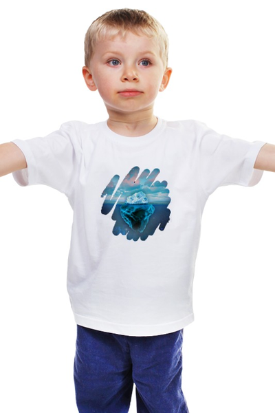 Заказать детскую футболку в Москве. Детская футболка классическая унисекс Айсмен. от tanyazet - готовые дизайны и нанесение принтов.