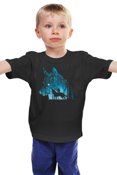 Заказать детскую футболку в Москве. Детская футболка классическая унисекс Принцесса Мононоке от printik - готовые дизайны и нанесение принтов.