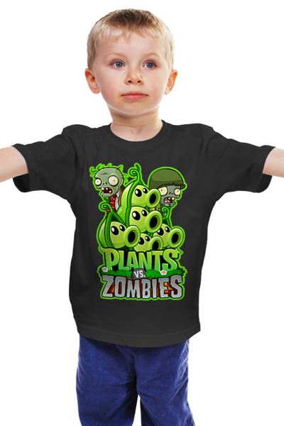 Заказать детскую футболку в Москве. Детская футболка классическая унисекс PLANTS VS ZOMBIES от geekbox - готовые дизайны и нанесение принтов.