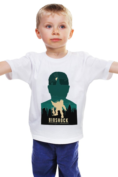 Заказать детскую футболку в Москве. Детская футболка классическая унисекс Biochock poster от priceless - готовые дизайны и нанесение принтов.