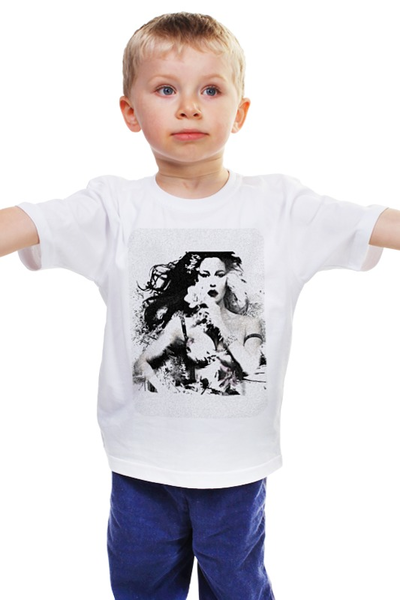 Заказать детскую футболку в Москве. Детская футболка классическая унисекс Моника Беллучи от Stil na yarkosti - готовые дизайны и нанесение принтов.