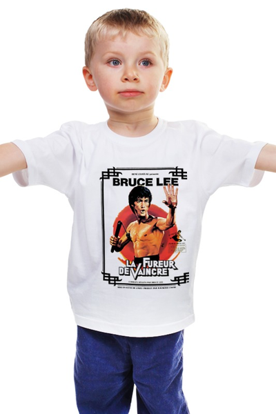 Заказать детскую футболку в Москве. Детская футболка классическая унисекс Брюс Ли от triton - готовые дизайны и нанесение принтов.