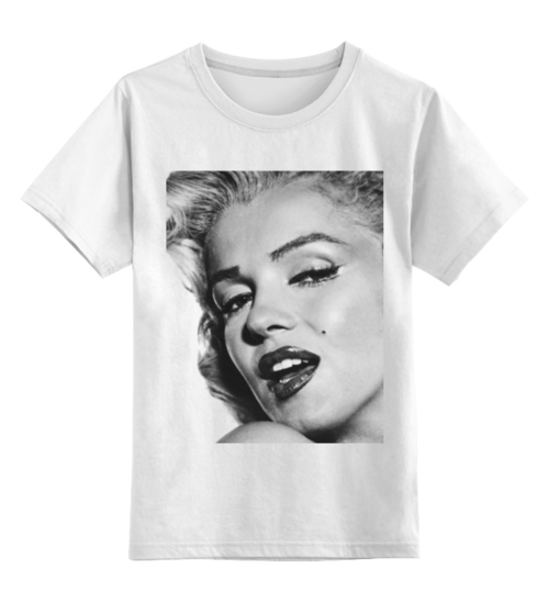 Заказать детскую футболку в Москве. Детская футболка классическая унисекс Мэрилин Монро (Marilyn Monroe) от Дмитрий Светличный - готовые дизайны и нанесение принтов.