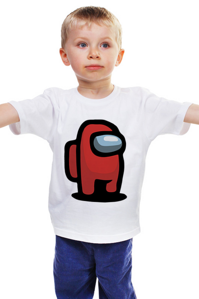 Заказать детскую футболку в Москве. Детская футболка классическая унисекс AMONG US от weeert - готовые дизайны и нанесение принтов.