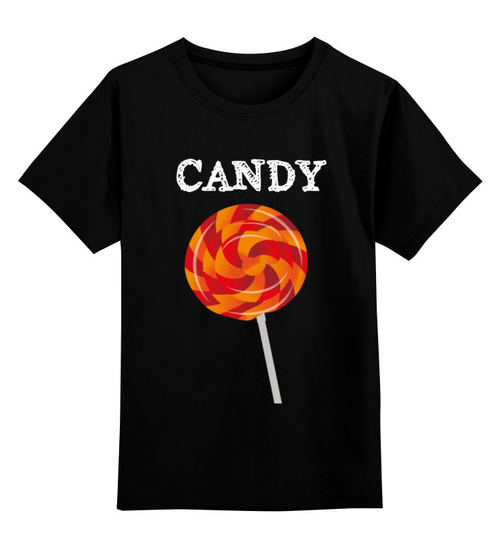 Заказать детскую футболку в Москве. Детская футболка классическая унисекс Candy от Iris  - готовые дизайны и нанесение принтов.