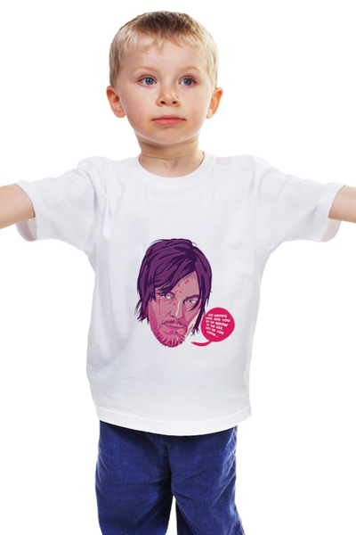 Заказать детскую футболку в Москве. Детская футболка классическая унисекс Дэрил Диксон от priceless - готовые дизайны и нанесение принтов.