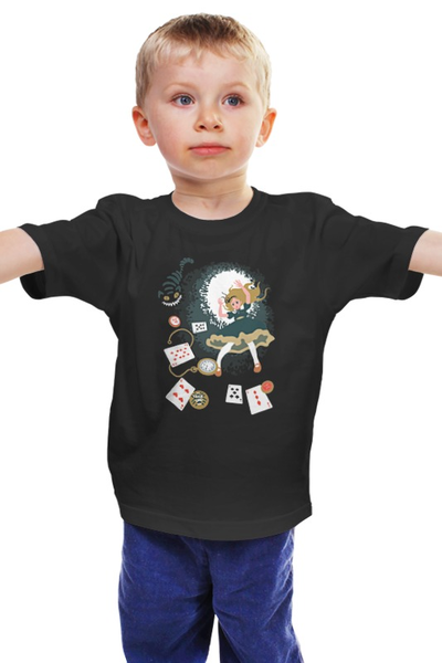 Заказать детскую футболку в Москве. Детская футболка классическая унисекс Алиса в стране чудес от printik - готовые дизайны и нанесение принтов.