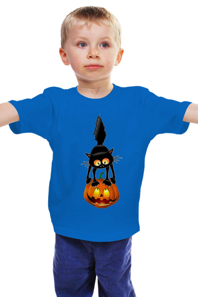 Заказать детскую футболку в Москве. Детская футболка классическая унисекс Halloween от ПРИНТЫ ПЕЧАТЬ  - готовые дизайны и нанесение принтов.