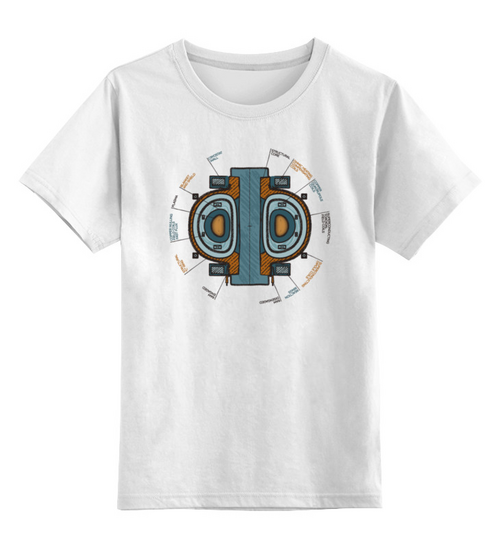 Заказать детскую футболку в Москве. Детская футболка классическая унисекс ТОКАМАК, цветная схема от Надежда Лобес - готовые дизайны и нанесение принтов.