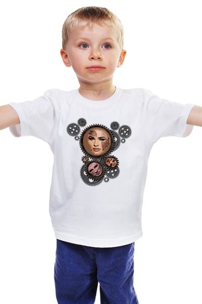 Заказать детскую футболку в Москве. Детская футболка классическая унисекс Механизм от vch - готовые дизайны и нанесение принтов.