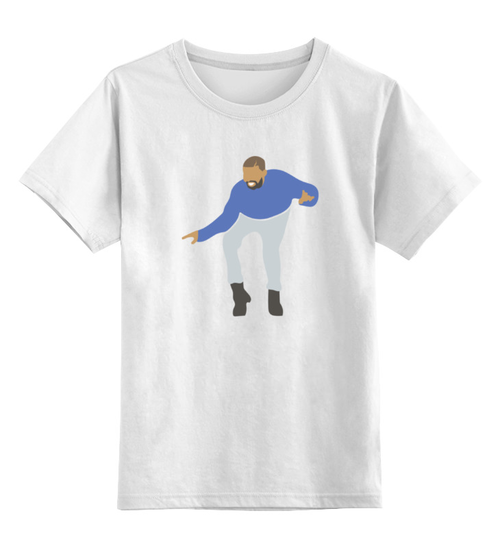 Заказать детскую футболку в Москве. Детская футболка классическая унисекс Дрейк  от originals - готовые дизайны и нанесение принтов.