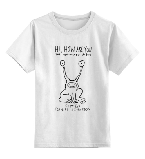 Заказать детскую футболку в Москве. Детская футболка классическая унисекс Daniel Johnson album t-shirt от rancid - готовые дизайны и нанесение принтов.