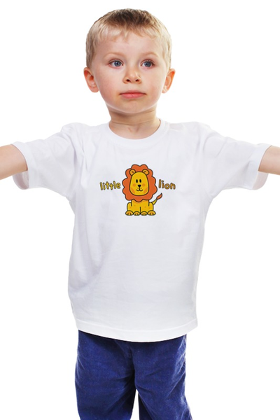 Заказать детскую футболку в Москве. Детская футболка классическая унисекс Маленький Лев от originals - готовые дизайны и нанесение принтов.