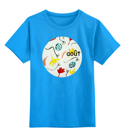 Заказать детскую футболку в Москве. Детская футболка классическая унисекс Август от mrs-snit@yandex.ru - готовые дизайны и нанесение принтов.