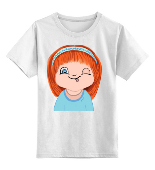 Заказать детскую футболку в Москве. Детская футболка классическая унисекс Смешинка от ирина кальчу - готовые дизайны и нанесение принтов.