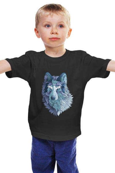 Заказать детскую футболку в Москве. Детская футболка классическая унисекс Beautiful wolf от YellowCloverShop - готовые дизайны и нанесение принтов.