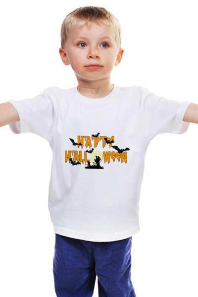 Заказать детскую футболку в Москве. Детская футболка классическая унисекс Halloween   от THE_NISE  - готовые дизайны и нанесение принтов.