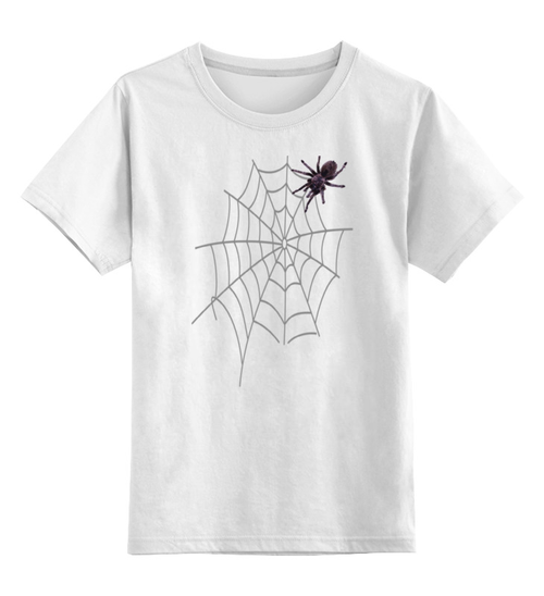 Заказать детскую футболку в Москве. Детская футболка классическая унисекс Большой паук от queen  - готовые дизайны и нанесение принтов.