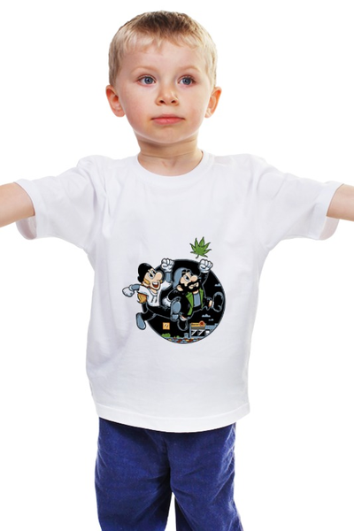 Заказать детскую футболку в Москве. Детская футболка классическая унисекс Джей и Молчаливый Боб от priceless - готовые дизайны и нанесение принтов.