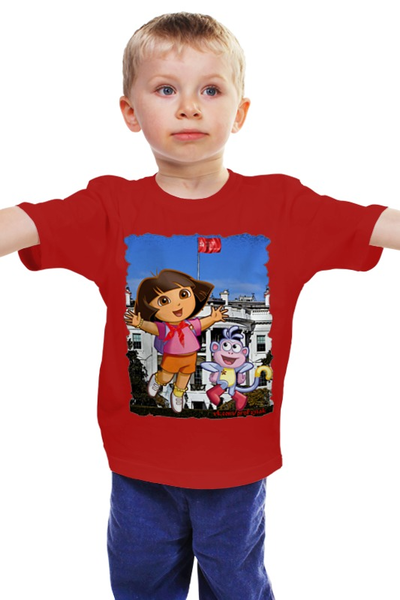 Заказать детскую футболку в Москве. Детская футболка классическая унисекс Наша Даша от ГПМНпR'n'R - готовые дизайны и нанесение принтов.