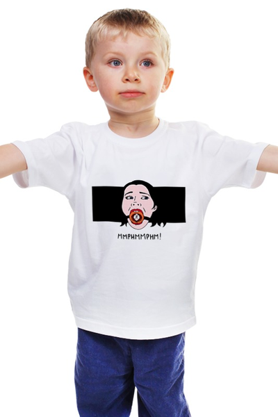 Заказать детскую футболку в Москве. Детская футболка классическая унисекс MMPHMMPHM! от Max Movko - готовые дизайны и нанесение принтов.