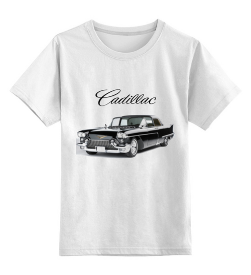 Заказать детскую футболку в Москве. Детская футболка классическая унисекс Кадиллак от gent777 - готовые дизайны и нанесение принтов.
