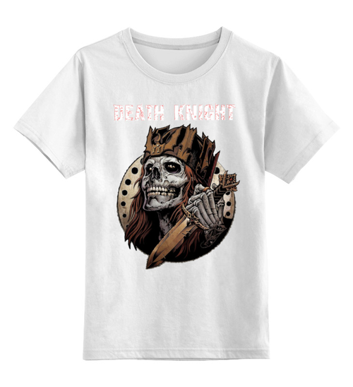 Заказать детскую футболку в Москве. Детская футболка классическая унисекс Death Knight от Leichenwagen - готовые дизайны и нанесение принтов.