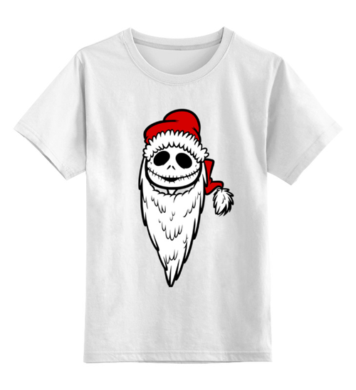 Заказать детскую футболку в Москве. Детская футболка классическая унисекс Jack Santa (Джек Санта) от Илья Щеблецов - готовые дизайны и нанесение принтов.