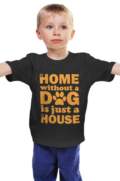 Заказать детскую футболку в Москве. Детская футболка классическая унисекс Дом без собаки, не дом  от originals - готовые дизайны и нанесение принтов.