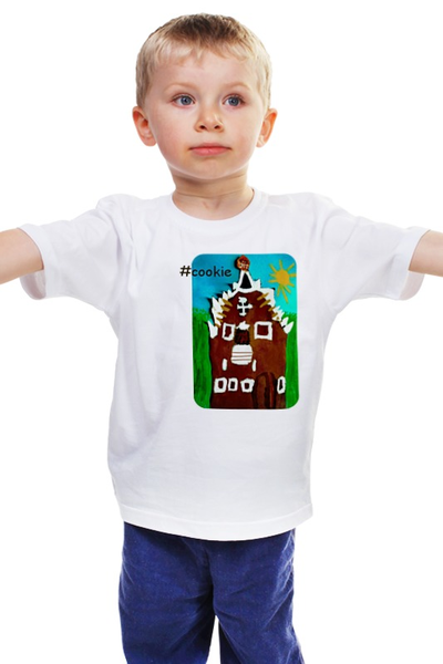 Заказать детскую футболку в Москве. Детская футболка классическая унисекс Печенька от mrs-snit@yandex.ru - готовые дизайны и нанесение принтов.