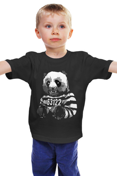 Заказать детскую футболку в Москве. Детская футболка классическая унисекс панда от queen  - готовые дизайны и нанесение принтов.