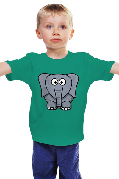 Заказать детскую футболку в Москве. Детская футболка классическая унисекс Милый слоник от Romanova - готовые дизайны и нанесение принтов.