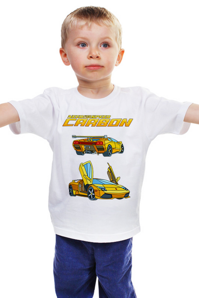 Заказать детскую футболку в Москве. Детская футболка классическая унисекс ◀NFS Carbon▶ от balden - готовые дизайны и нанесение принтов.