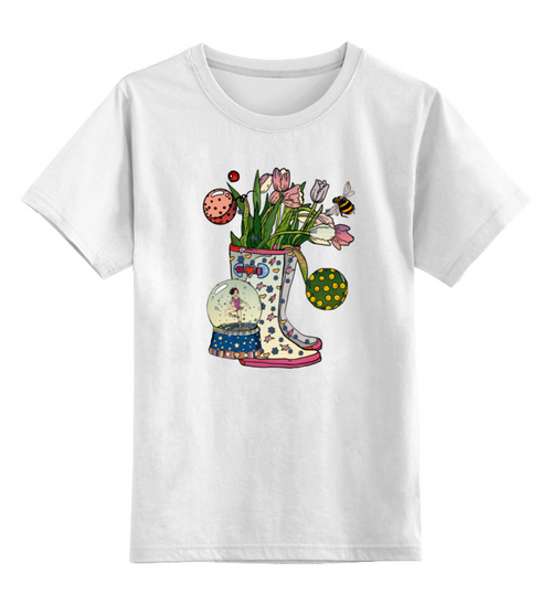 Заказать детскую футболку в Москве. Детская футболка классическая унисекс капелька от zukak@mail.ru - готовые дизайны и нанесение принтов.