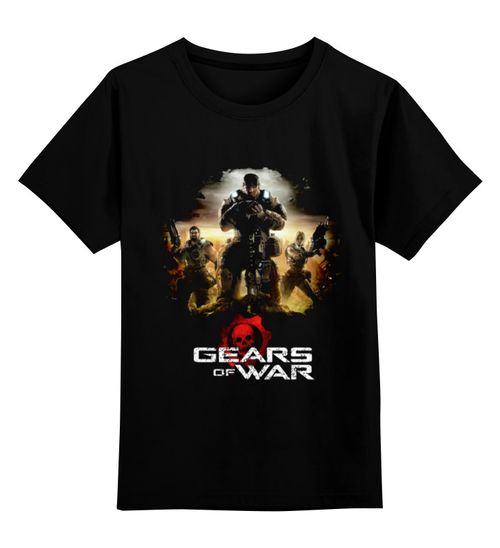 Заказать детскую футболку в Москве. Детская футболка классическая унисекс Gears of war 2 от Curipopik - готовые дизайны и нанесение принтов.