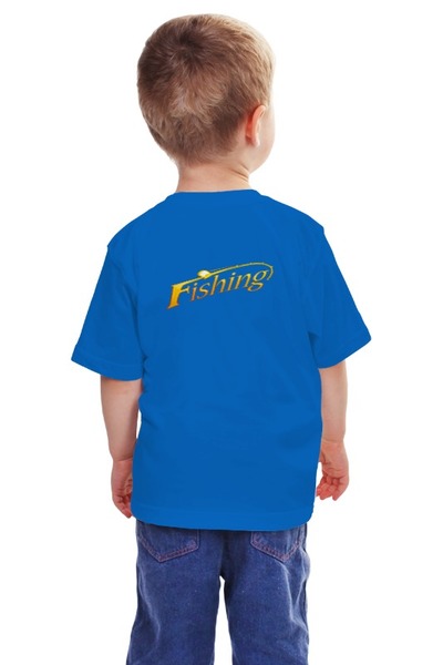 Заказать детскую футболку в Москве. Детская футболка классическая унисекс Fishing от balden - готовые дизайны и нанесение принтов.