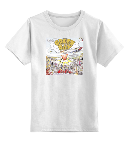 Заказать детскую футболку в Москве. Детская футболка классическая унисекс Green Day Dookie от diehard - готовые дизайны и нанесение принтов.