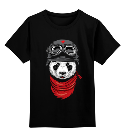 Заказать детскую футболку в Москве. Детская футболка классическая унисекс Soviet panda от priceless - готовые дизайны и нанесение принтов.