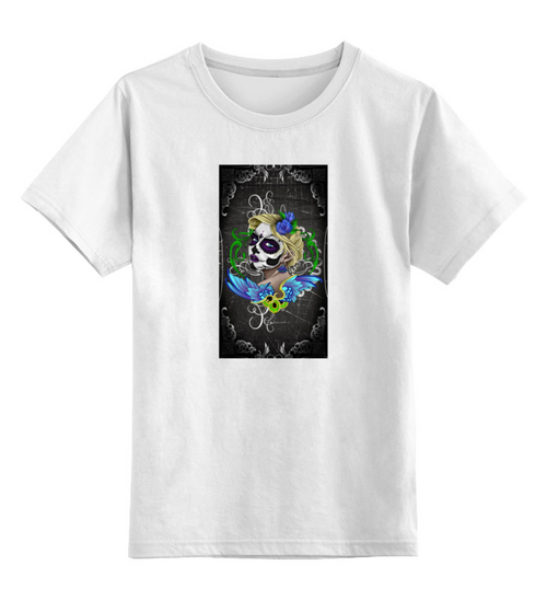 Заказать детскую футболку в Москве. Детская футболка классическая унисекс Los Muertos от Дана Столыпина - готовые дизайны и нанесение принтов.