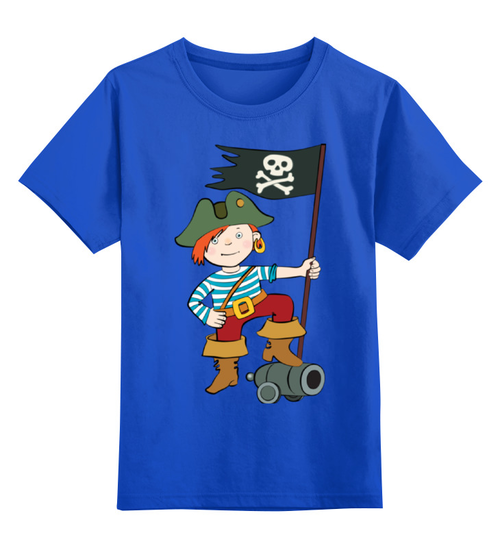 Заказать детскую футболку в Москве. Детская футболка классическая унисекс Пират от Ирина - готовые дизайны и нанесение принтов.
