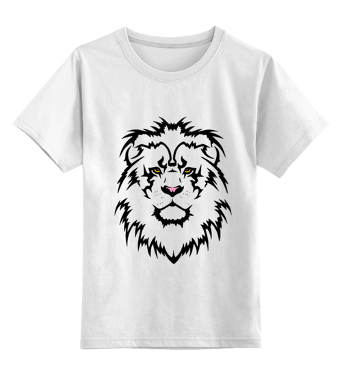 Заказать детскую футболку в Москве. Детская футболка классическая унисекс Лев. Lion от Александр Гришин - готовые дизайны и нанесение принтов.