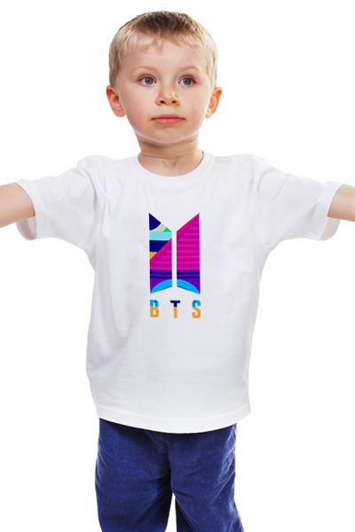 Заказать детскую футболку в Москве. Детская футболка классическая унисекс BTS     от ПРИНТЫ ПЕЧАТЬ  - готовые дизайны и нанесение принтов.