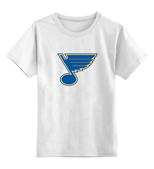 Заказать детскую футболку в Москве. Детская футболка классическая унисекс St. Louis Blues / NHL USA от KinoArt - готовые дизайны и нанесение принтов.