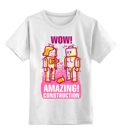Заказать детскую футболку в Москве. Детская футболка классическая унисекс Lego Amazing от alferxv - готовые дизайны и нанесение принтов.