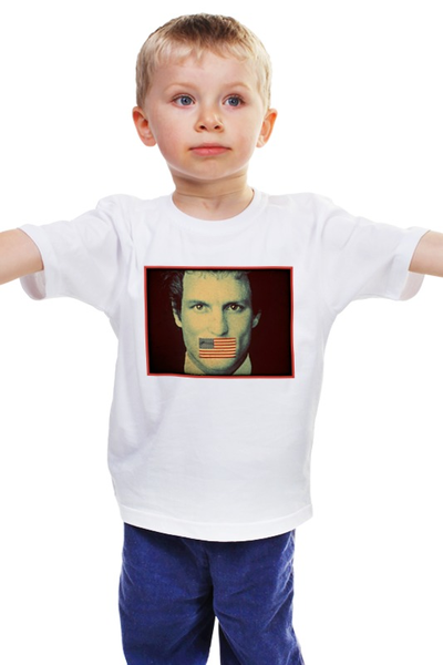 Заказать детскую футболку в Москве. Детская футболка классическая унисекс Народ против Ларри Флинта от bordo - готовые дизайны и нанесение принтов.