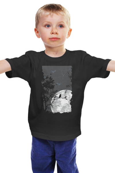 Заказать детскую футболку в Москве. Детская футболка классическая унисекс My Night Moon от balden - готовые дизайны и нанесение принтов.