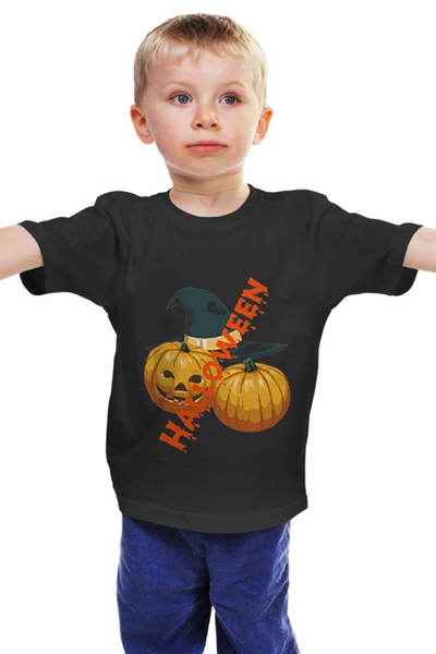 Заказать детскую футболку в Москве. Детская футболка классическая унисекс Веселый Джек от queen  - готовые дизайны и нанесение принтов.