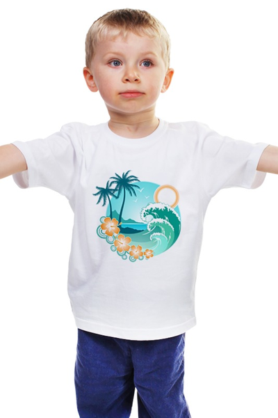 Заказать детскую футболку в Москве. Детская футболка классическая унисекс Ямайка от BeliySlon - готовые дизайны и нанесение принтов.